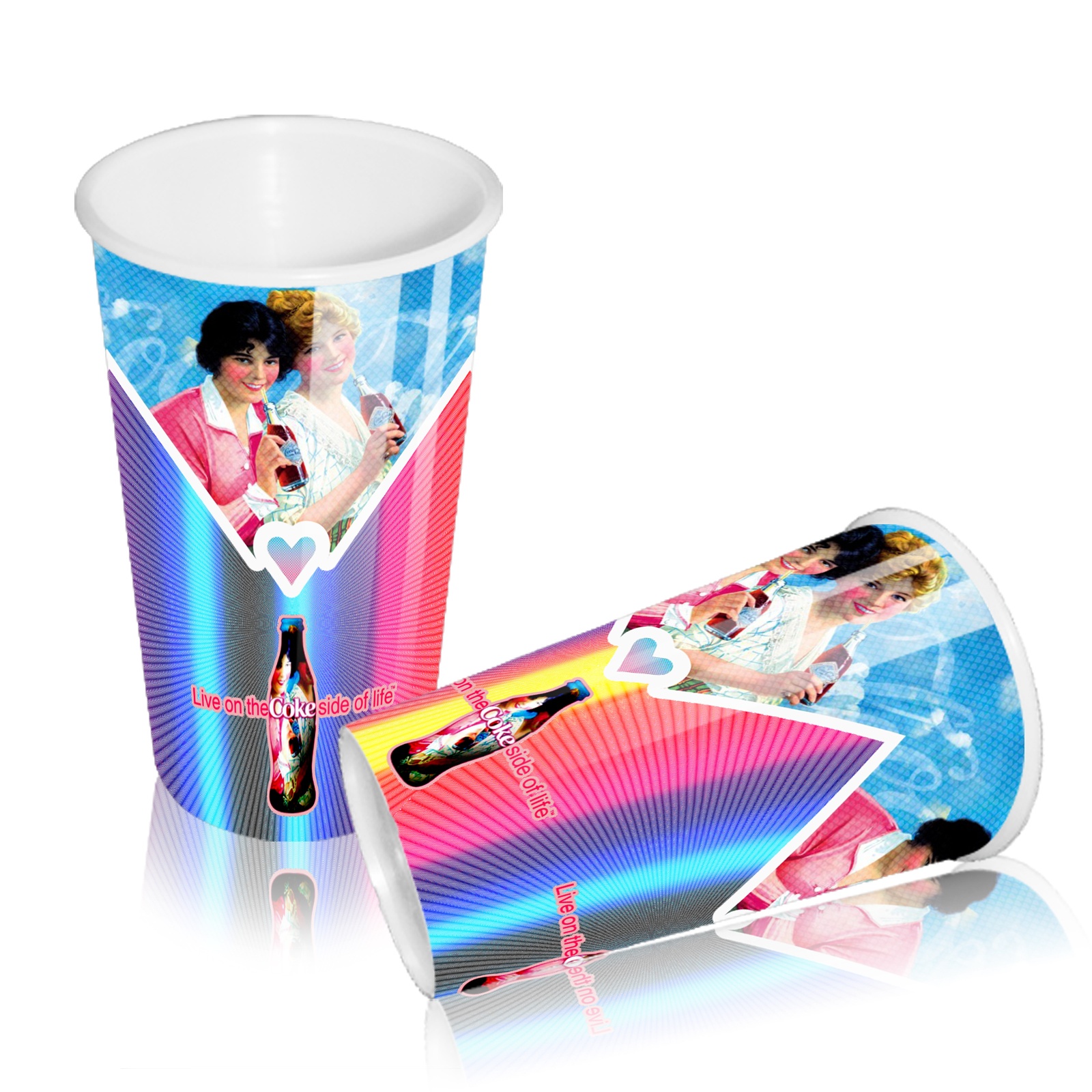 embossed foil plastic pp cup