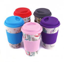 450ml bamboo fiber coffee cup