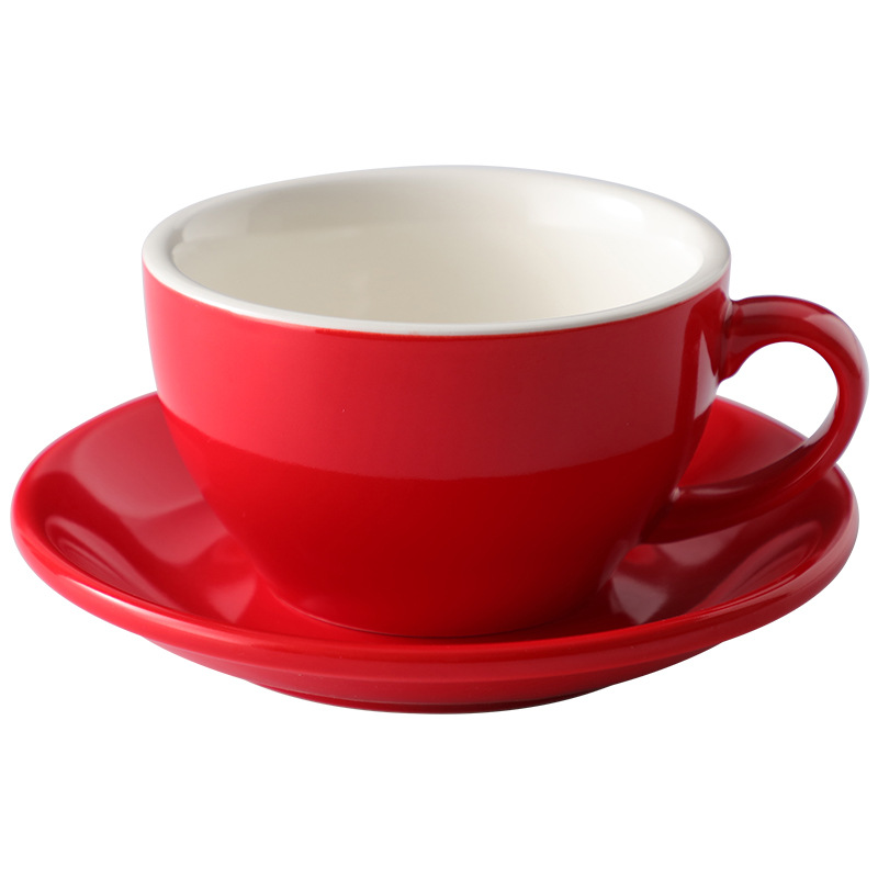 250ML Ceramic Mug and Saucer Set