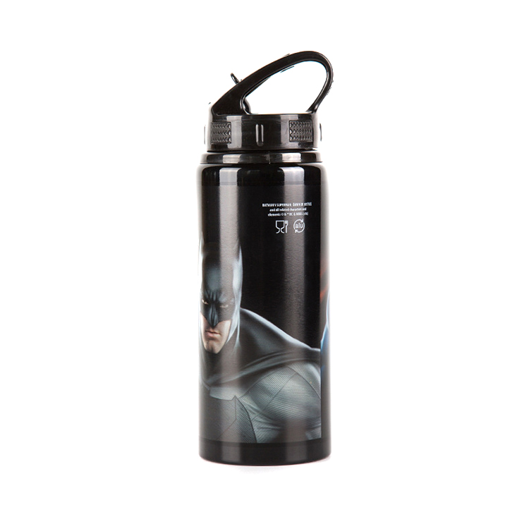 600ml aluminum bottle with straw