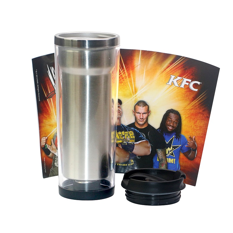 DIY paper insert stainless steel tumbler