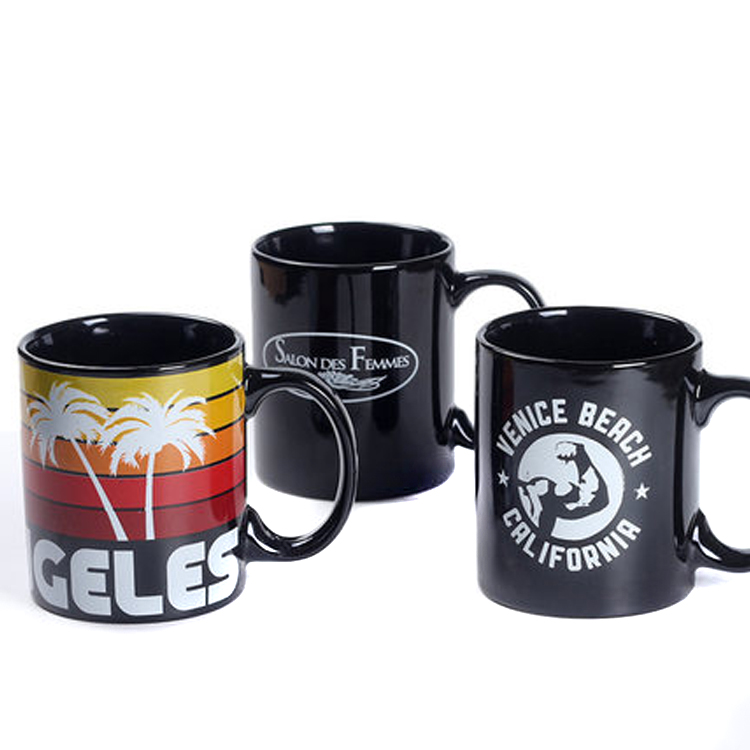 320ml black ceramic mug