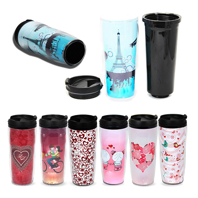 350ml paper insert plastic cup