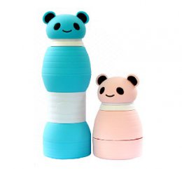 600ml foldable silicon water bottle