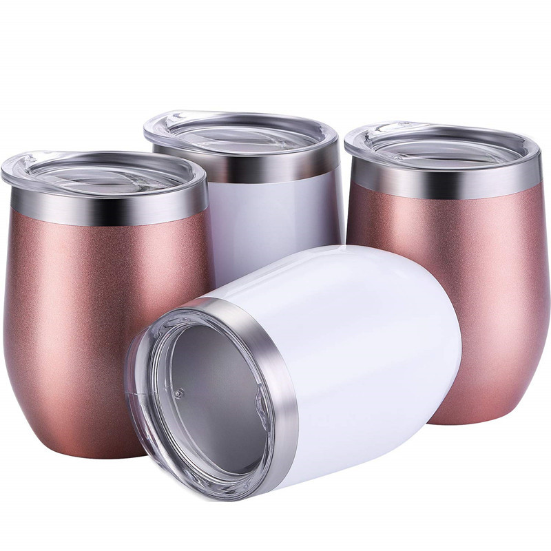 Egg shaped tea water cups stainless steel coffee mug