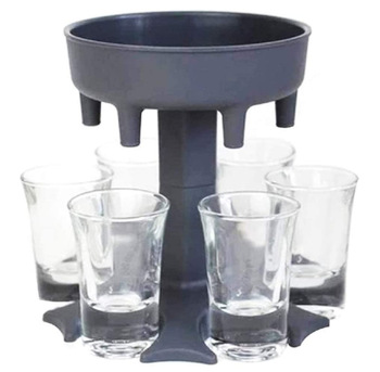<b> 6 Shot Glass Dispenser Holder</b>